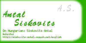 antal siskovits business card